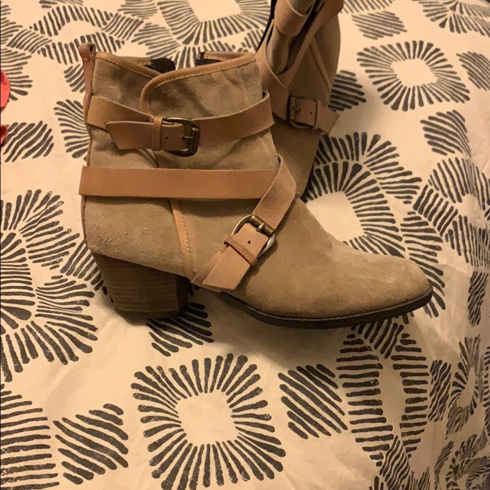 Tan booties